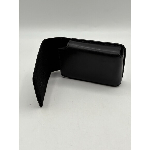 Nikon Coolpix Black Leather Camera Case Magnetic Closure Belt Loop - Picture 3 of 5